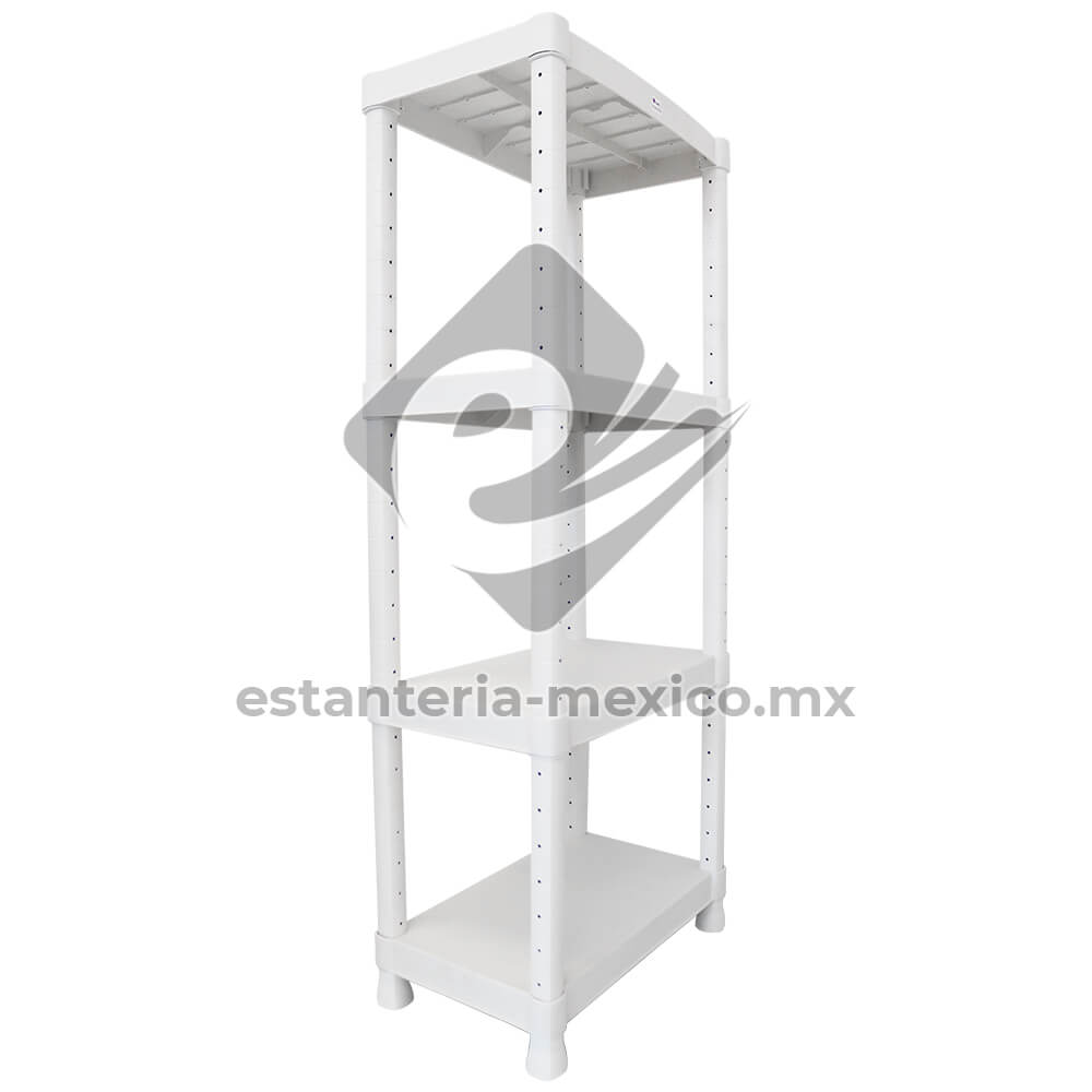 Estantes Metálicos y Anaqueles de Metal en México CDMX - Estante Plástico Blanco
